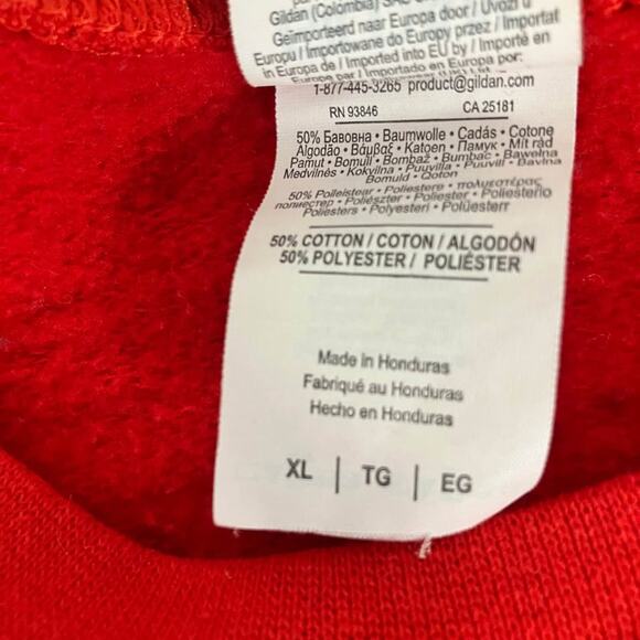 Kansas City Chiefs Patrick F%*#*%# Mahomes Crewneck Sweatshirt Red Size XL - Picture 5 of 7